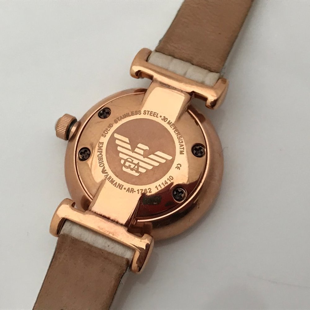 Emporio Armani Women Watch AR1762 Genuine Leather - Picture 8 of 8
